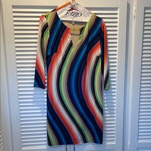 Trina Turk Vibrant Long Sleeve Dress